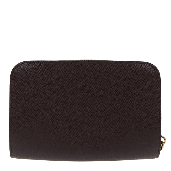 LOUIS VUITTON Taiga Baikal Clutch Bag Acajou M30186 LV Auth 98749 - Picture 13 of 16